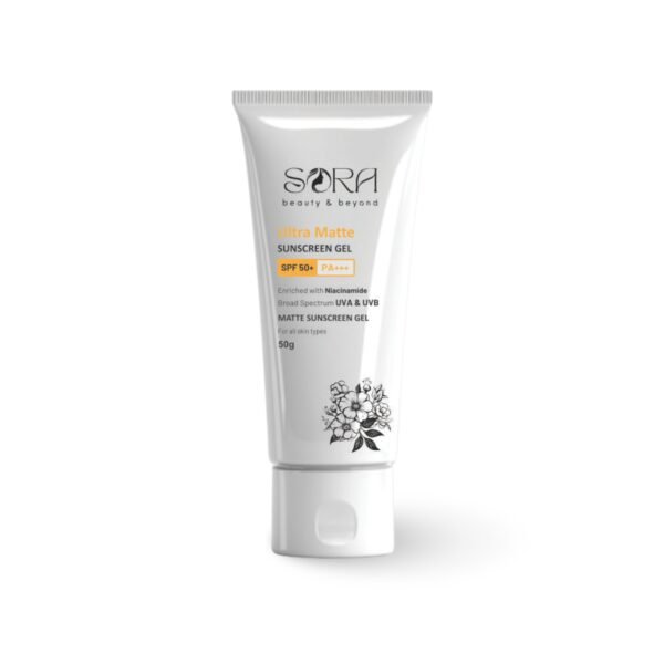 SORA ULTRA MATTE SUNSCREEN GEL WITH SPF 50